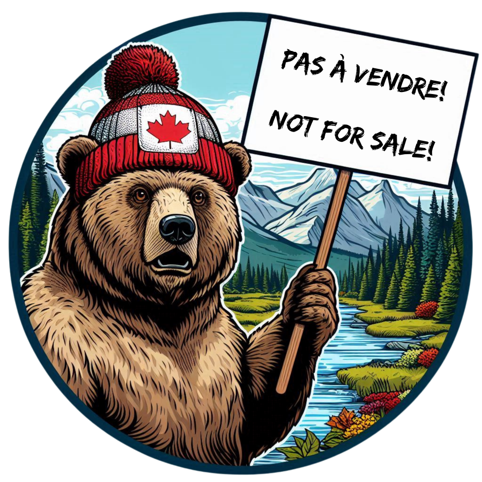 angry grizzly holding a sign